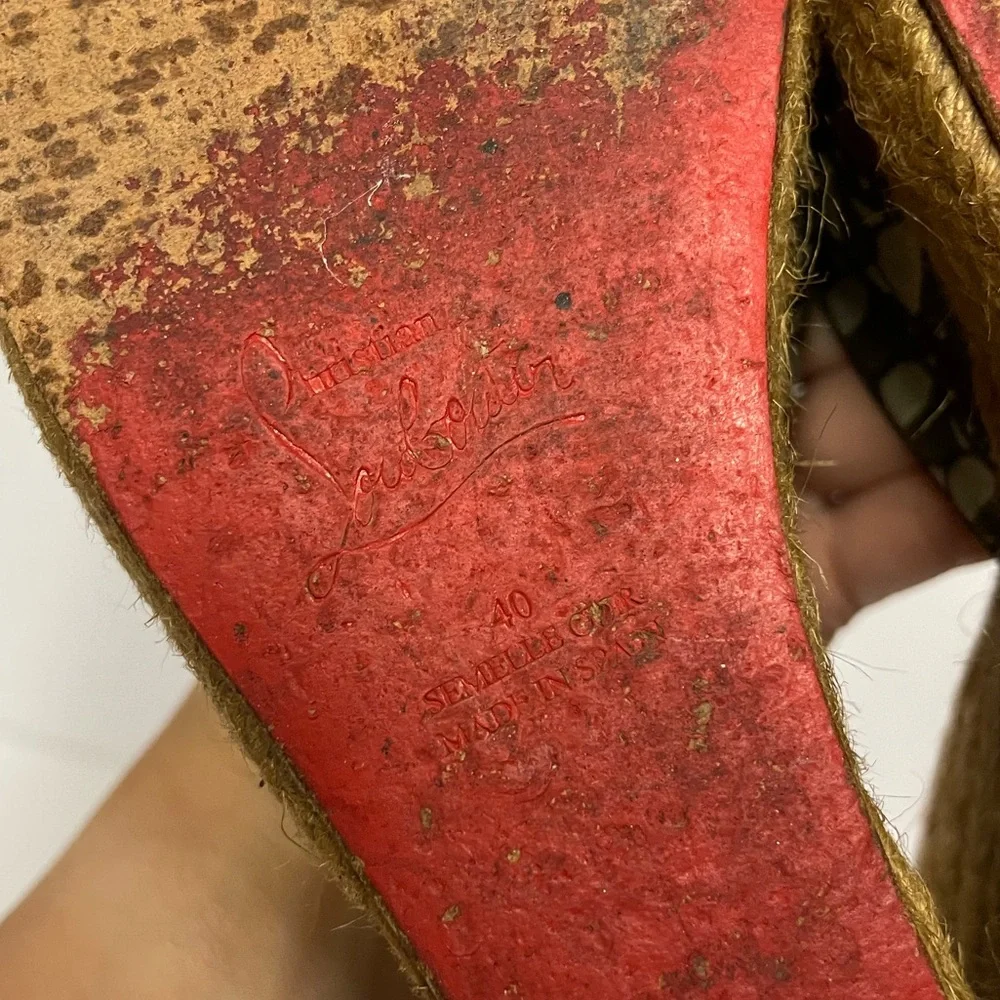 Christian Louboutin espadrille wedge
